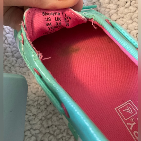❌Sperry Biscayne 1 Eye Sneakers boat shoes size 4 girls - Picture 10 of 11